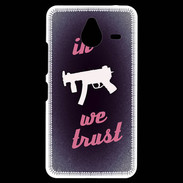 Coque Personnalisée Nokia Lumia 640XL LTE In Uzi We trust Rouge ZG