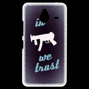 Coque Personnalisée Nokia Lumia 640XL LTE In Uzi We trust Bleu ZG