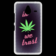 Coque Personnalisée Nokia Lumia 640XL LTE In Weed We trust Rouge ZG