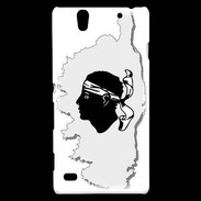 Coque Sony Xperia C4 Carte de la Corse avec tête 5