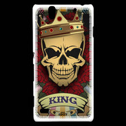 Coque Sony Xperia C4 Roi tête de mort