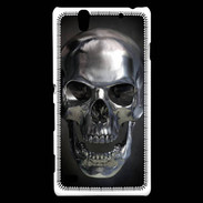 Coque Sony Xperia C4 Tête de mort en métal