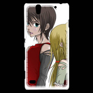 Coque Sony Xperia C4 Cute Boy and Girl