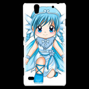 Coque Sony Xperia C4 Chibi style illustration of a Super Heroine