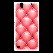 Coque Sony Xperia C4 Capitonnage Rose