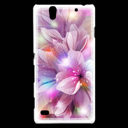 Coque Sony Xperia C4 Design Orchidée violette