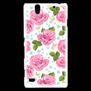 Coque Sony Xperia C4 Vintage Rose 3