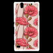 Coque Sony Xperia C4 Fleurs vintage 2