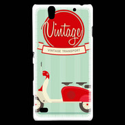 Coque Sony Xperia C4 Scooter Vintage