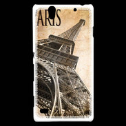 Coque Sony Xperia C4 Tour Eiffel vertigineuse vintage