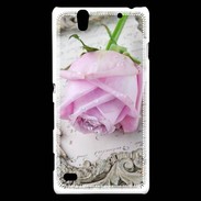 Coque Sony Xperia C4 Rose Vintage
