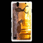 Coque Sony Xperia C4 Cerf au couché de soleil 600