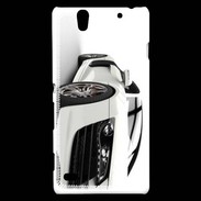 Coque Sony Xperia C4 Belle voiture sportive blanche