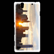 Coque Sony Xperia C4 Couché de soleil sur Manhattan