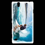 Coque Sony Xperia C4 Surfer dans un rouleau