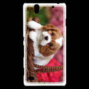 Coque Sony Xperia C4 Chiot Cavalier King Charles 1