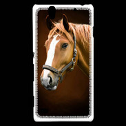 Coque Sony Xperia C4 Portrait de cheval en peinture