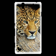 Coque Sony Xperia C4 portrait d'un léopard 50