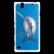 Coque Sony Xperia C4 Grand requin blanc