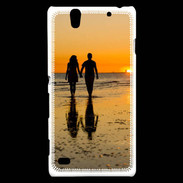 Coque Sony Xperia C4 Balade romantique sur la plage 5