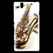 Coque Sony Xperia C4 Saxophone et partitions