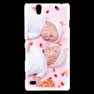 Coque Sony Xperia C4 Jumeaux avec bonbons
