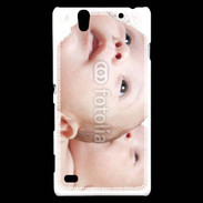 Coque Sony Xperia C4 Têtes jumeaux