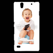 Coque Sony Xperia C4 Bébé accro au mobile