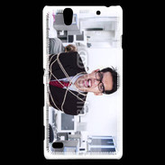 Coque Sony Xperia C4 Homme asiatique businessman ligoté glamour