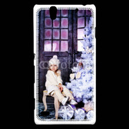 Coque Sony Xperia C4 Sapin de Noël et petite fille