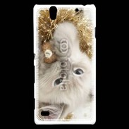 Coque Sony Xperia C4 Chat Noël