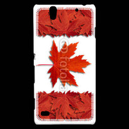 Coque Sony Xperia C4 Canada en feuilles