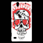 Coque Sony Xperia C4 Tête de Mort Bug Addicted