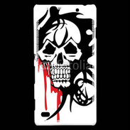 Coque Sony Xperia C4 Tête de Mort Bloody