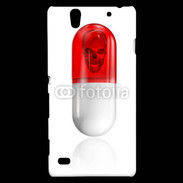 Coque Sony Xperia C4 Gélule tête de mort