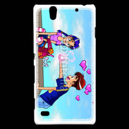 Coque Sony Xperia C4 Garçon romantique