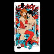 Coque Sony Xperia C4 Couple de femme
