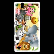 Coque Sony Xperia C4 Cartoon animaux fun