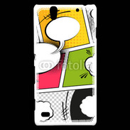 Coque Sony Xperia C4 Comic strip speech bubbles