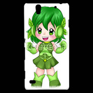 Coque Sony Xperia C4 Chibi style illustration of a super-heroine 26