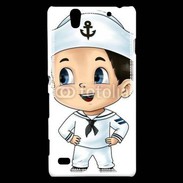Coque Sony Xperia C4 Cute cartoon illustration of a sailor