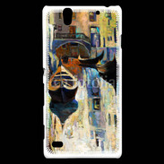 Coque Sony Xperia C4 Peinture du canal de Venise en Italie