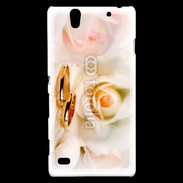 Coque Sony Xperia C4 Alliance sur fond de rose