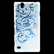 Coque Sony Xperia C4 Fond tribal bleu