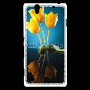 Coque Sony Xperia C4 Miroir de tulipes
