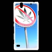 Coque Sony Xperia C4 Interdiction de cannabis