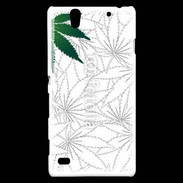 Coque Sony Xperia C4 Fond cannabis