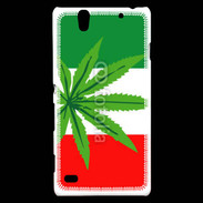 Coque Sony Xperia C4 Drapeau italien cannabis