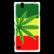 Coque Sony Xperia C4 Drapeau reggae cannabis
