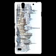 Coque Sony Xperia C4 Vintage Paris en dessin 2